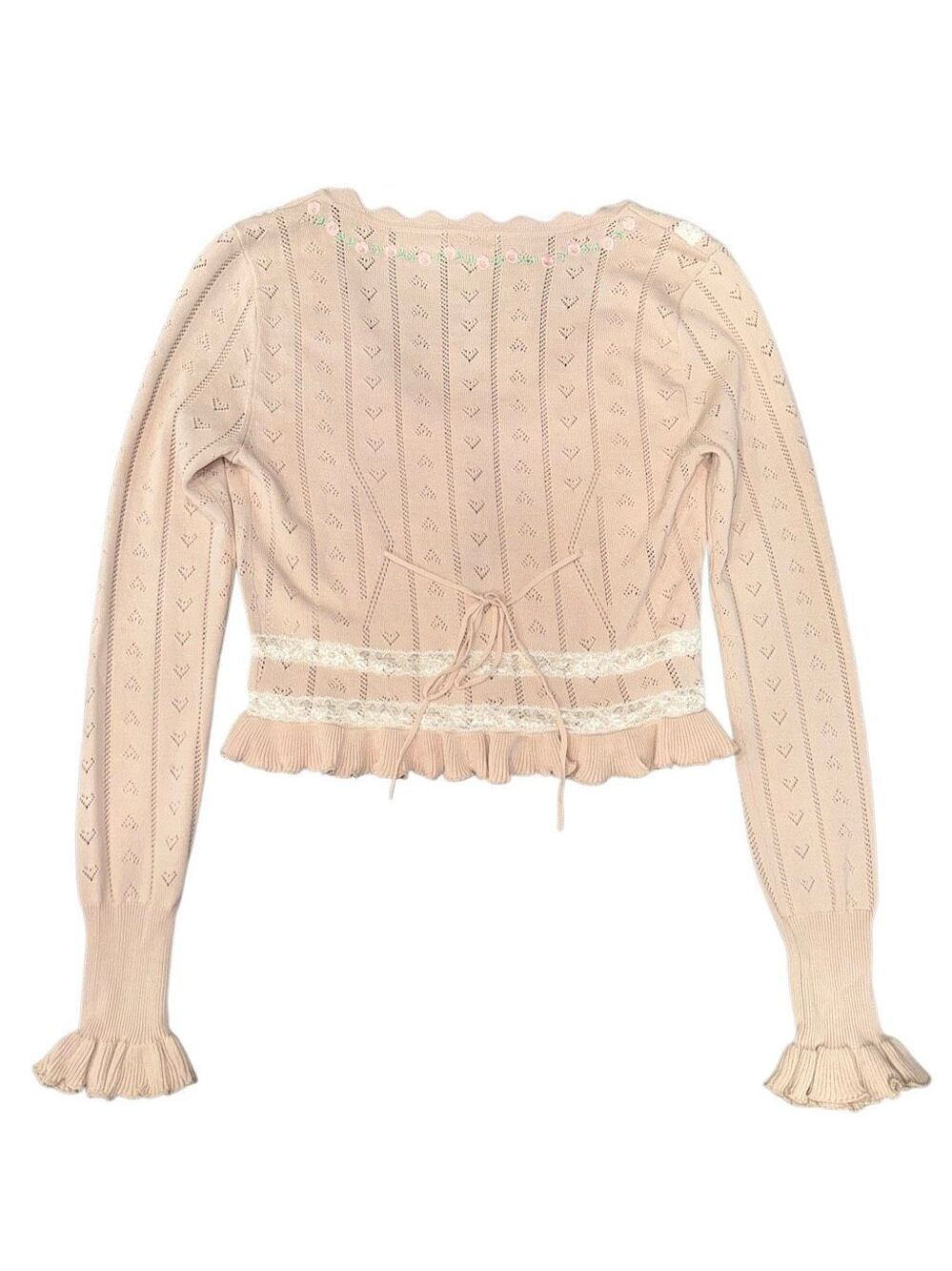 For Love & Lemons X Victoria’s Secret Eloise Knit Cardigan Size S - Picture 8 of 13